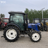 90HP usado trator de fazenda 4wd com cabine