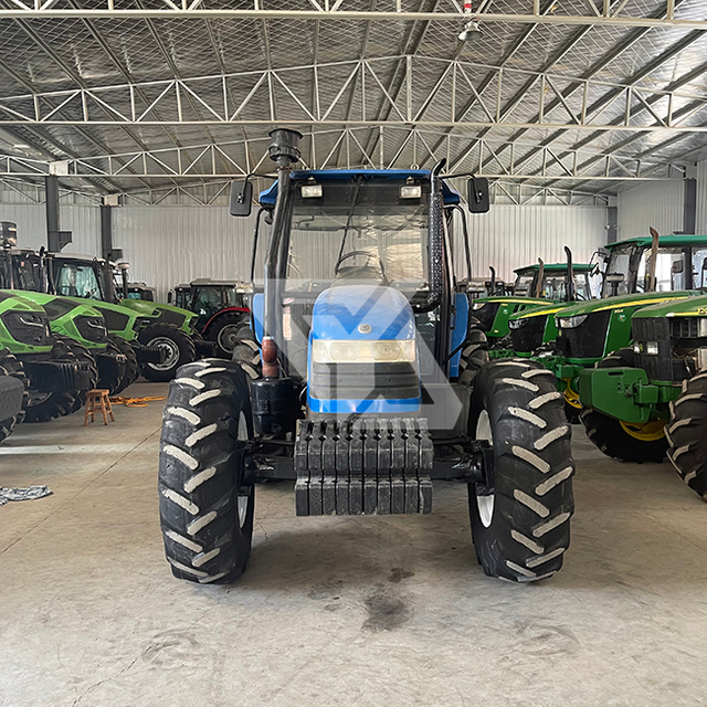  Utilizou o trator da fazenda de rodas SNH1004 New Holland 4WD com CAB 100HP