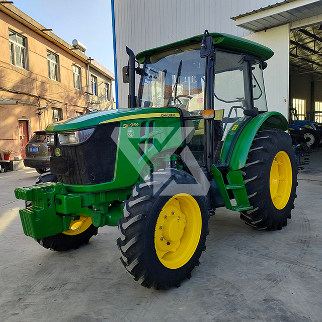 95hp usou trator 4wd John Deere com cabine