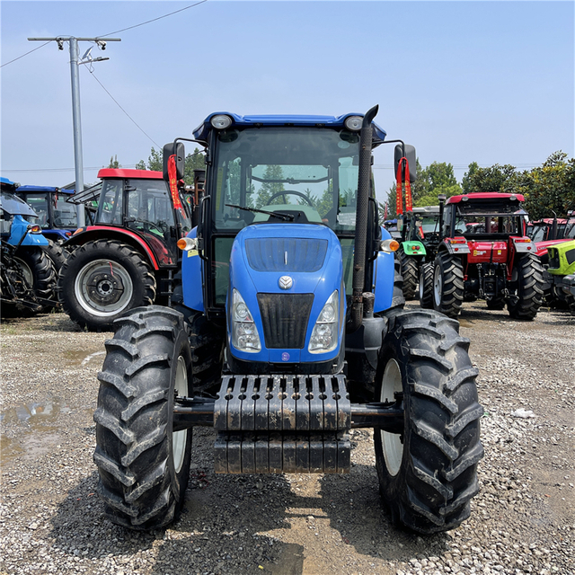 110HP Usado New Holland T1104 Tractor 4WD com táxi