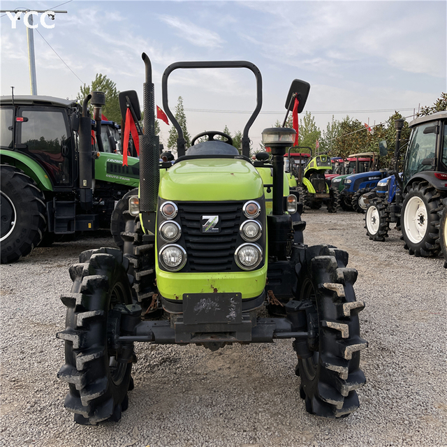 70hp barato usado 4WD trator agrícola