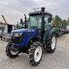 90HP usado trator de fazenda 4wd com cabine